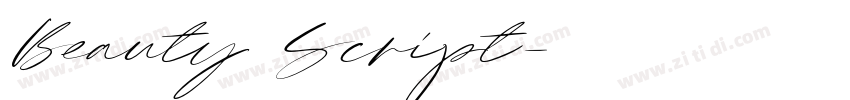 Beauty Script字体转换